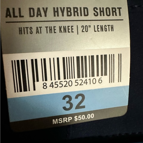 NWT Hurley Men's All Day Hybrid Quick Dry Shorts - Picture 5 of 5